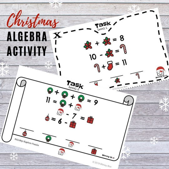 Christmas Algebra Activity
