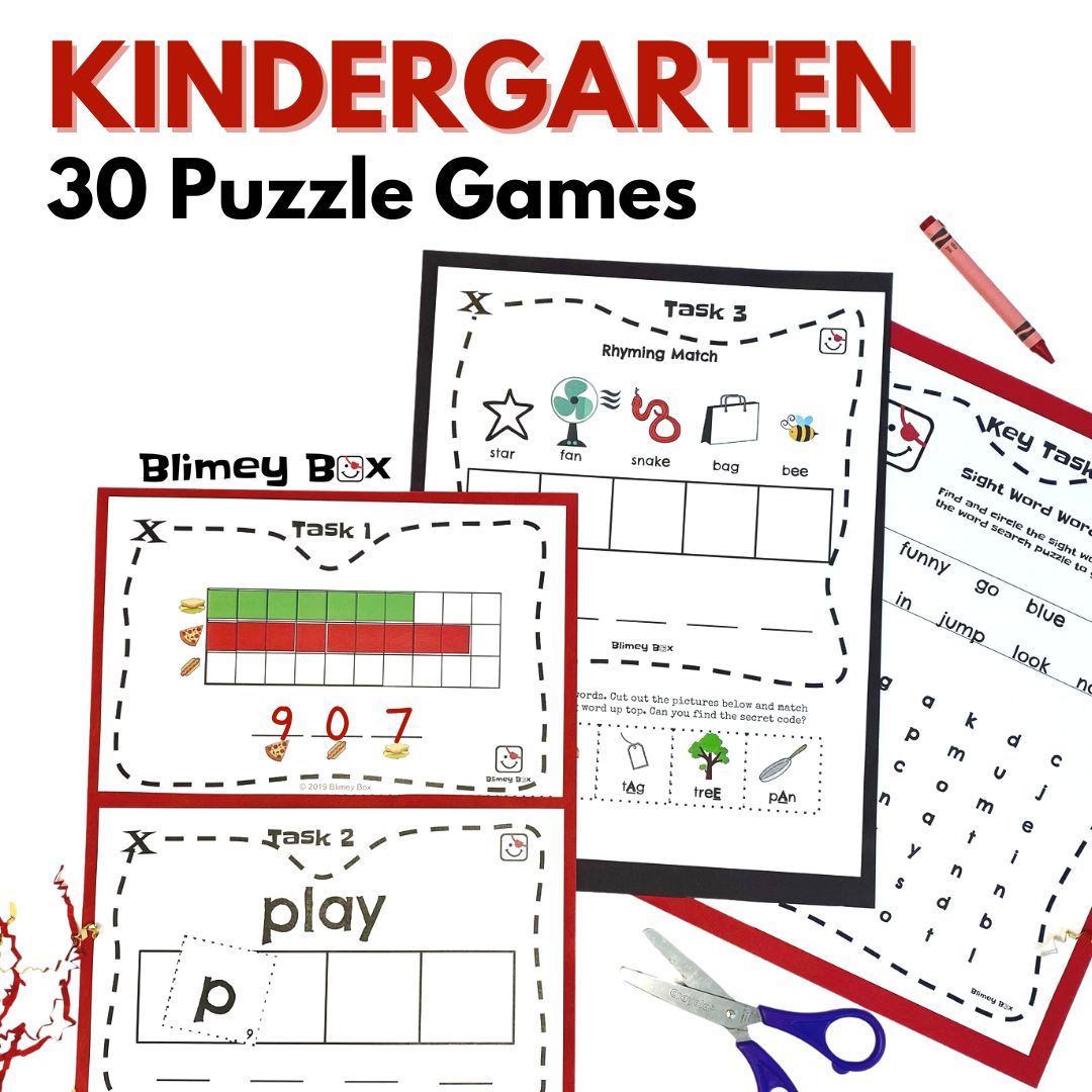 "Just the Games" Printable Puzzle Game Library Access | (No game kit included)