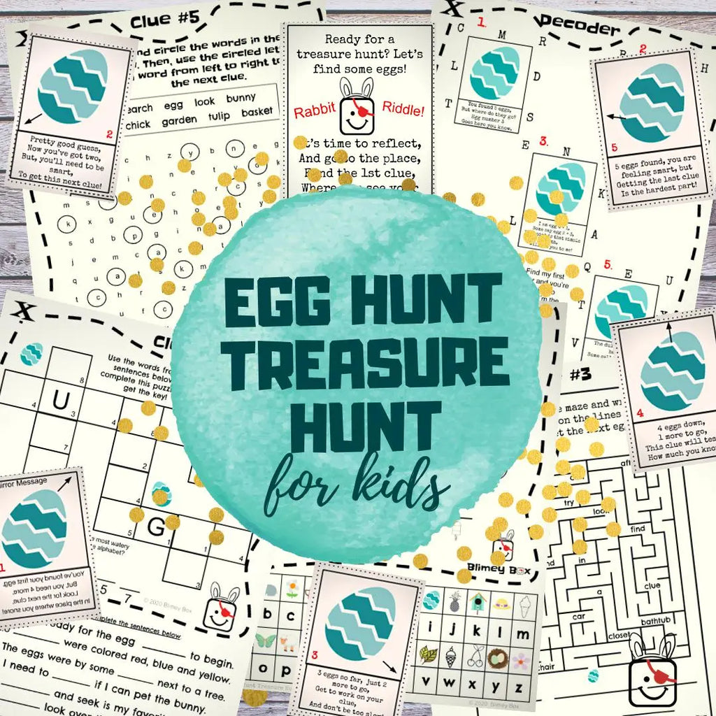 Egg Hunt Treasure Hunt for kids (ages 6-10) | Digital Download