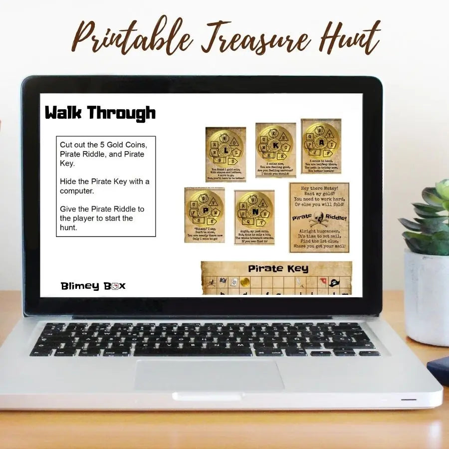 Pirate Treasure Hunt | Escape Game for kids | Printable Treasure Hunt | Ages 5-10 | Digital Download