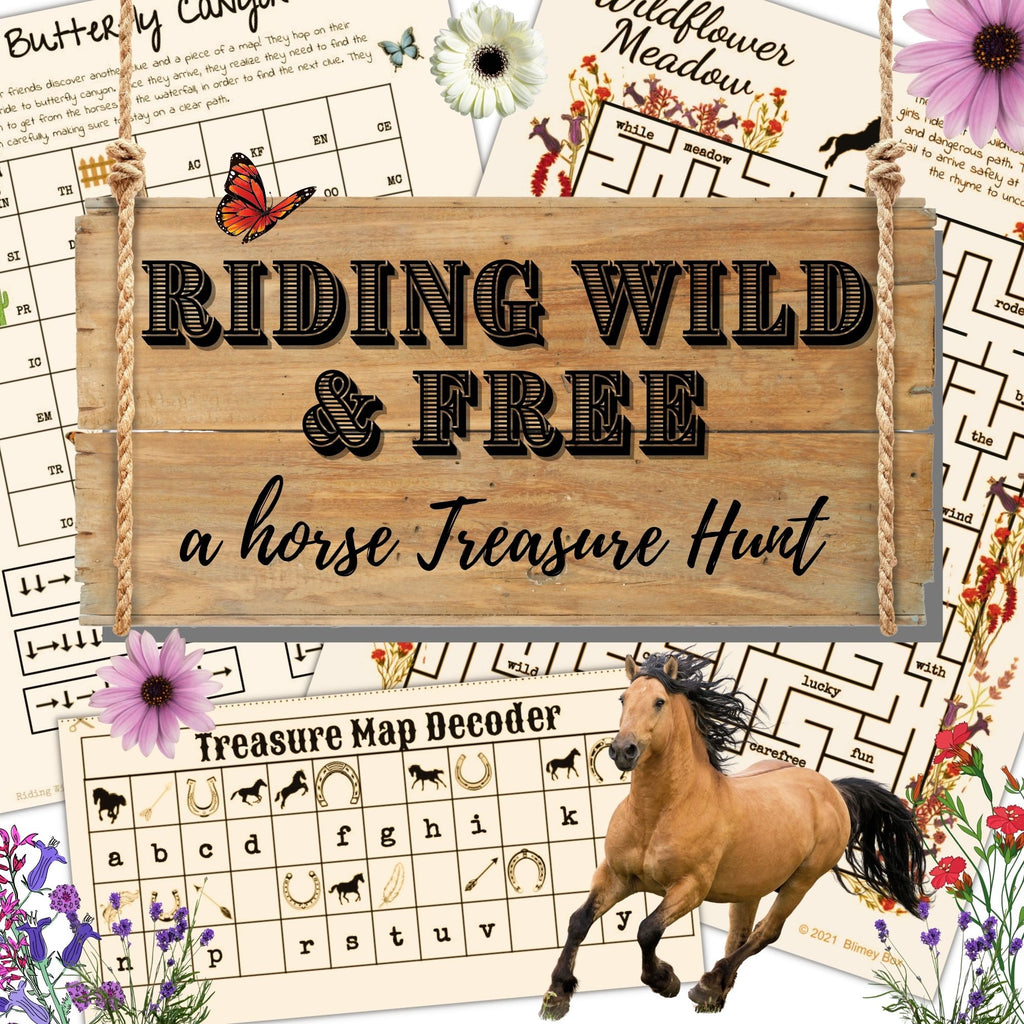 Horse Treasure Hunt | Riding Wild & Free | Printable Treasure Hunt for Kids